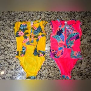 Cat & Jack Girls Swimsuits Rashguard